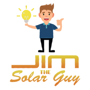 Jim the Solar Guy Logo best Solar Company in Las Vegas offering Tesla, SunPower, REC Solar, Q Cells