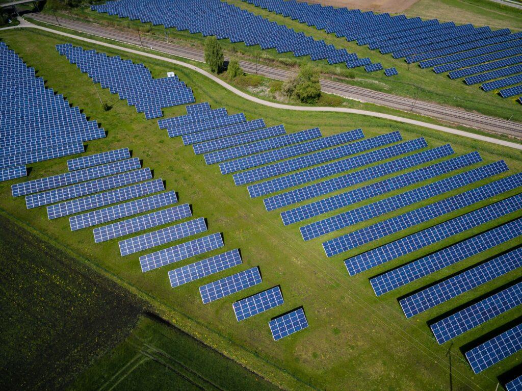 Solar Panels in field. What is Solar Energy.